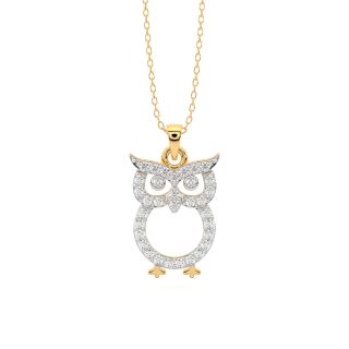 Mighty Owl Diamond Pendant